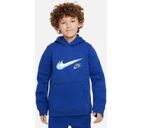 NIKE Kinder Kapuzensweat Sportswear Fleece Graphic (FZ4712) S Blau
