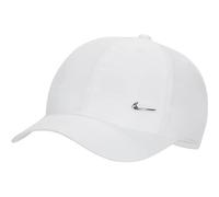 Nike Kinder Dri-FIT Club Unstrukturierte Metal Swoosh Cap, Weiß, Einheitsgröße