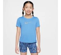 NIKE Kinder Shirt G NK DF ONE SS TOP SPORT VNR (HJ2855) XS BLUE BEYOND