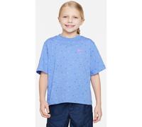 NIKE Kinder Shirt G NK NSW TEE BOXY SWOOSH AOP (FD5366) XS Blau