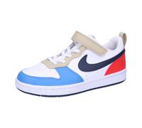 NIKE Court Borough Low Recraft Sneaker Kinder 124 - white/thunder blue-lt crimson 30