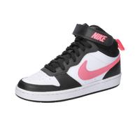 Sneaker NIKE SPORTSWEAR "Court Borough Mid 2", Mädchen, Gr. 36,5, schwarz, Leder, Synthetik, Schuhe Sneaker, Design auf den Spuren des Air Force 1 für Jugendliche (15395236-36,5) schwarz