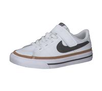NIKE Court Legacy Sneaker Jungen 102 - white/black-desert ochre-gum light brown 33