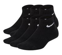 NIKE Kinder Socken Everyday Gepolsterte Knöchelsocken (6 Paar) (SX6912) S Schwarz