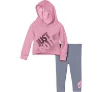 NIKE Kinder Sportanzug G NSW HOODIE AND LEGGING SEET (16D738) 80 Rosa/Grau
