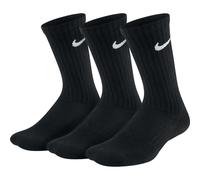 Nike Unisex Kinder Performance Cushioned Crew (3 paar) Socken 3 Paar , Schwarz (Black/White), 20 EU