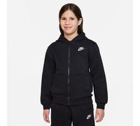 Nike Kinder Sweatjacke Big Kids Club Fleece FZ Hoodie FD3004-010 122-128 Black/White