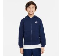 Nike Kinder Sweatjacke Big Kids Club Fleece FZ Hoodie FD3004-410 147-158 Midnight Navy/White