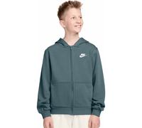 Nike Kinder Sweatjacke Club Fleece FD3017-382 137-147 Mineral Slate/White