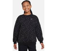 NIKE Kinder Sweatshirt G NSW CLUB FLC OVRSZD CRW LOGO (FD2943) M BLACK/WHITE