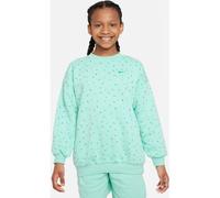 Nike NSW CLUB FLC OVRSZD CRW LOGO Sweatshirt für Mädchen, hellgrün, größe M