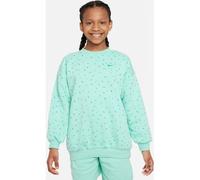 Nike Mädchen Pullover Big Girls Oversized Sweatshirt FD2943-349 122-128 Emerald Rise/Clear Jade II