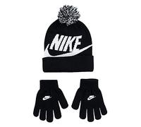 Nike Kinder Swoosh Pom Beanie Glv, Black, 4/7 Jahre