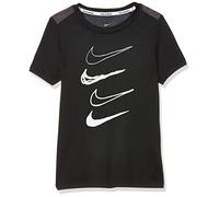 Nike Kinder T-Shirt Dry GFX, Black/Thunder Grey/White, M, AQ9637