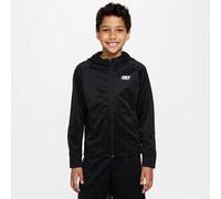 NIKE Kinder Unterjacke B NK TF HOODIE FZ GFX 1 BLACK/WHITE - Gr. - M