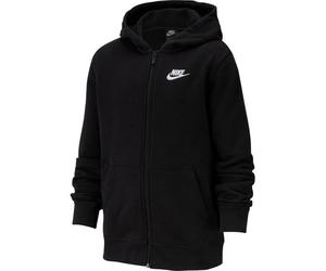 NIKE Kinder Unterjacke B NSW HOODIE FZ CLUB (BV3699) S BLACK/BLACK/WHITE