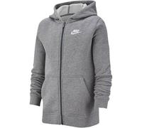 NIKE Kinder Unterjacke B NSW HOODIE FZ CLUB (BV3699) S CARBON HEATHER/SMOKE GREY/WHITE