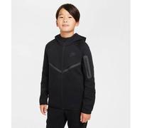 Nike Sportswear Tech Fleece Hoodie mit durchgehendem Reißverschluss für ältere Kinder - Schwarz S HV5867-010