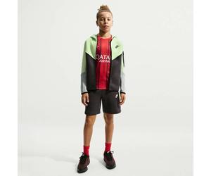 NIKE Kinder Unterjacke B NSW TCH FLC FZ - PD (HV5867) S LT LIQUID LIME/ANTHRACITE/BLACK