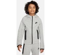 NIKE Kinder Unterjacke B NSW TECH FLC FZ (FD3285) S DK GREY HEATHER/BLACK/BLACK