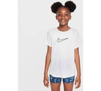 NIKE Kinder Unterjacke G NK DF ONE STD SS TOP HBR (FZ5600) L WHITE/BLACK