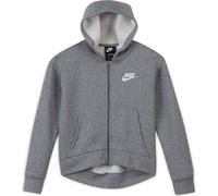 NIKE Kinder Unterjacke G NSW CLUB FLC FZ HOODIE LBR (DC7118) S Grau