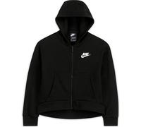 NIKE Kinder Unterjacke G NSW CLUB FLC FZ HOODIE LBR (DC7118) S Schwarz