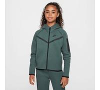 NIKE Kinder Unterjacke G NSW TCH FLC HD FZ LS - PD (HV8695) S VINTAGE GREEN/BLACK/BLACK
