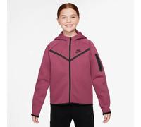 NIKE Kinder Unterjacke G NSW TCH FLC HD FZ LS - PD (HV8695) XS SWEET BEET/BLACK/BLACK
