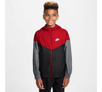 Nike Kinder Windbreaker Sportswear Windrunner HJ2534-657 128-137 University Red/Black/Smoke Gre