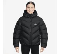Nike All Day Play Therma-FIT-Puffer-Jacke mit weiter Passform (ältere Kinder) - Schwarz S HQ4976-010