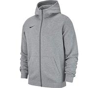 Nike Kinder Y Hoodie Fz Flc Tm Club19 Kapuzenjacke , Grau (dk grey heather/dark steel grey/black/(black) , XL