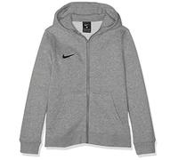 Nike Kinder Y Hoodie Fz Flc Tm Club19 Kapuzenjacke , Grau (dk grey heather/dark steel grey/black/(black) , S