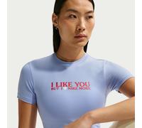 Nike Kurzarm-T-Shirt (Damen) - Blau L (EU 44-46) IU9084-468