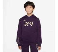 NIKE Kylian Mbappé Club Fleece Fußball Hoodie Kinder 585 - grand purple/pale ivory/metallic gold L (147-158 cm)