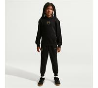 NIKE Kylian Mbappé Club Fleece Hoodie Kinder 010 - black/metallic gold S (128-137 cm)