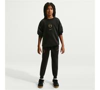 NIKE Kylian Mbappé Club Fleece Oversize Crew Neck Sweatshirt Kinder 010 - black/metallic gold M (137-147 cm)
