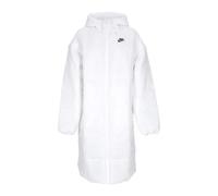 Nike - Lange Daunenjacke Klassische Parka Weiß/Schwarz - - Sport - Damen - Weiß - M
