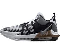 Nike Lebron Witness VII Herren Basketball Trainers DM1123 Sneakers Schuhe (UK 10.5 US 11.5 EU 45.5, White metallic Silver Black 100)