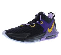 Nike Lebron Witness VII Herren Basketball Trainers DM1123 Sneakers Schuhe (UK 10 US 11 EU 45, Black University Gold Lilac 002)