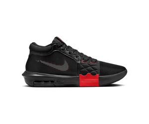 Nike Lebron Witness VIII Basketballschuhe Herren 002 - black/white/volt 44.5 für Herren, schwarz, Größe 42 ½ EU / 9 UK