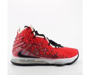 Nike Lebron XVII Red Textile Schnüren -Herren -Trainer BQ3177 601 EU 41 / UK 7,5