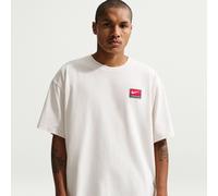 Lockeres Strick-Kurzarmoberteil von Nike Life (Herren) - Grau XS II4379-030