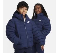 Nike Unisex Kinder Low Synfl Hd Jacke, Midnight Navy/Midnight Navy/White, 128-140 EU