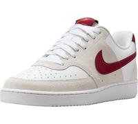 Nike Low Top Schuhe W Court Vision Lo, White/Team Red-Adobe-Dragon Red, FQ7628-100, 43 EU (11 US)