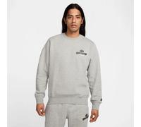 NIKE M NK Club BB Crew NSW GFX Herren | DK GREY HEATHER/BLACK | M