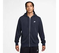 Nike Herren Club Ft Full Zip Jacke, Obsidian/Obsidian/White, XL