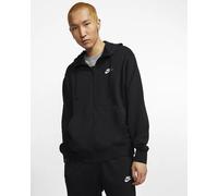 Nike M NSW CLUB HOODIE FZ FT Herren Sweatjacke Kapuzenjacke Sportweste schwarz S