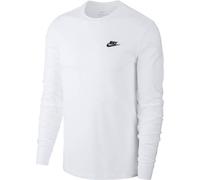 NIKE Herren Shirt M NSW CLUB TEE - LS (AR5193) XXL WHITE/BLACK