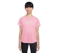 Nike Mädchen Df One Std Ss Hbr T-Shirt, Med Soft Pink/White, 12/13 Jahre